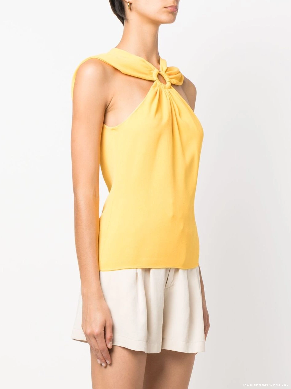 Affordable ring-hardware Women Stella cold-shoulder McCartney top 0717